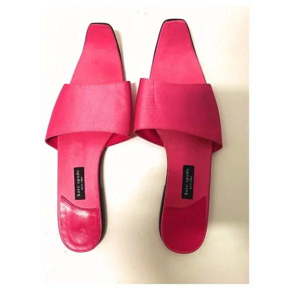 KATE SPADE PINK POINTED TOE FLAT SANDAL - Picture 2 of 6